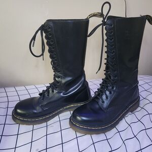 Doc Martens 1914 Tall black combat boots